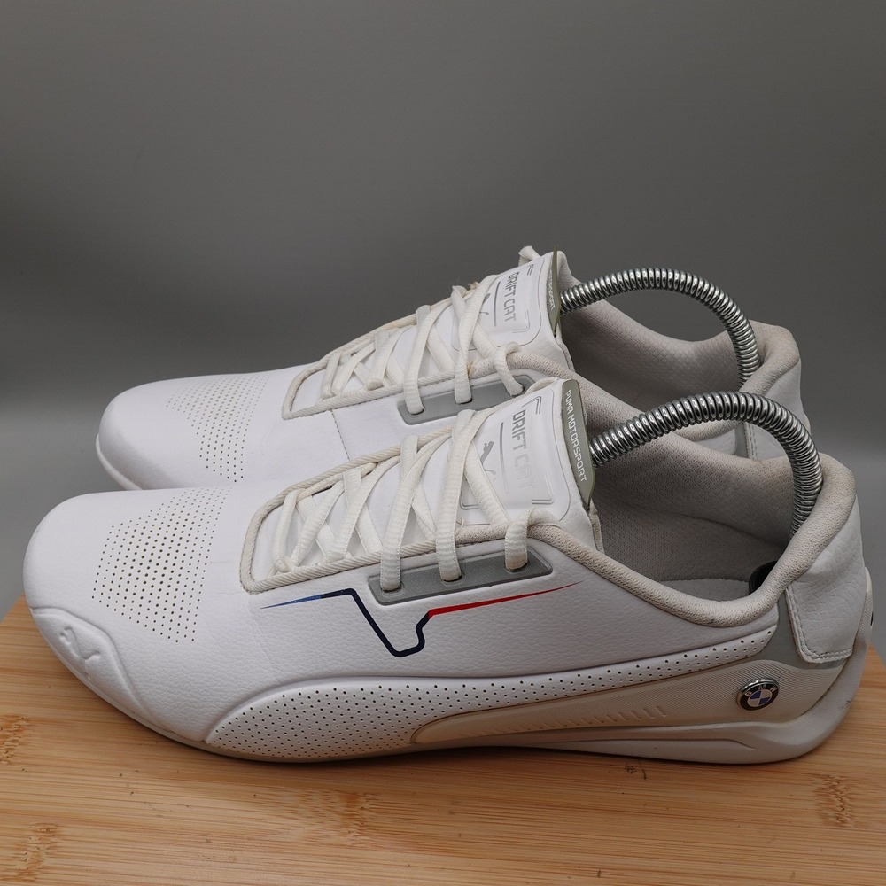 Puma Shoes Mens 11.5 White BMW MMS x Drift Cat 8 Motorsport 306978-02 Flaws